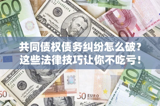 济南共同债权债务纠纷怎么破？这些法律技巧让你不吃亏！