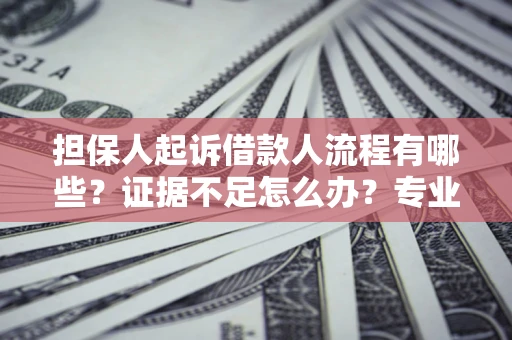 济南担保人起诉借款人流程有哪些？证据不足怎么办？专业律师解答