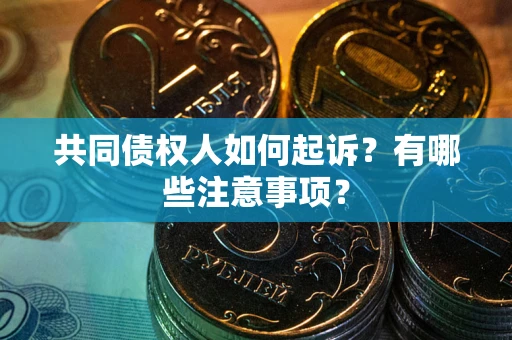 济南共同债权人如何起诉？有哪些注意事项？
